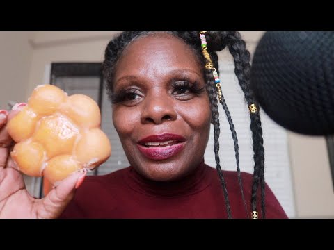 TRYING GLAZE PULL APART MCDONALD'S DONUTS ASMR EATING SOUNDS
