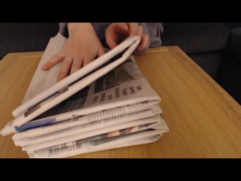 ASMR Newspaper Page Turning (No Talking) Intoxicating Sounds Sleep Help Relaxation