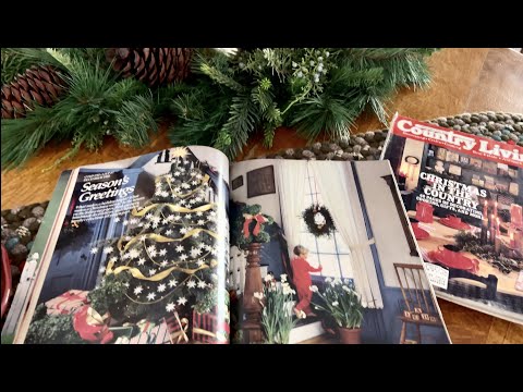 Retro Country Living Magazine Flip through! (No talking version) Christmas nostalgia 1987-88 ~ ASMR