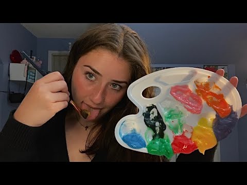 Asmr| Painting your FACE and my tongue 👅 💦
