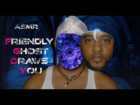 [ASMR] SPOOKY Tingles as Friendly Ghost DRAWS You