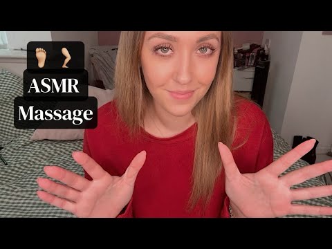 ASMR Lower Body Massage - Foot & Leg Lofi massage Roleplay