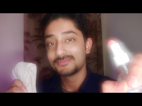 ASMR Hindi Spraying your face for relaxation