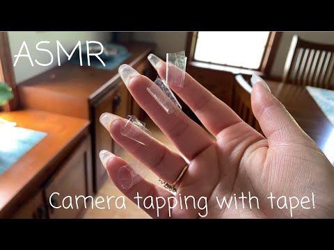 ASMR | Camera tapping around the house with tape! ✨