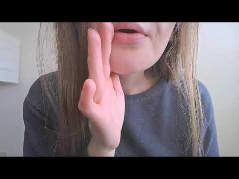 Repeating GOOD with hand movements and camera covering (up close and personal ASMR)