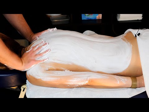 [ASMR] Back & Leg Massage with Shaving Foam! This Got MESSY!