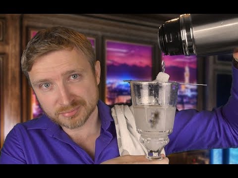 ASMR - Bartender Roleplay (Water, Glass, Tapping sounds)