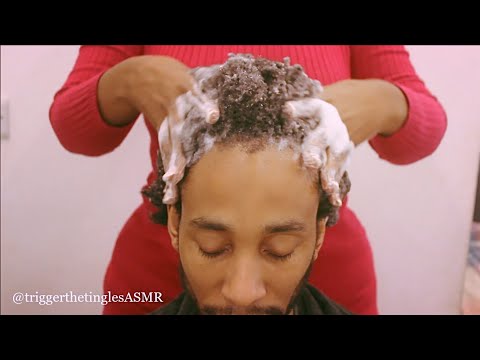 ASMR Sleepy Shampoo Sounds 😴 Men's Hair Wash