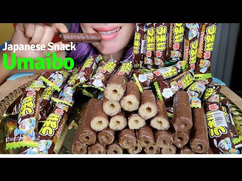 ASMR Umaibo Chocolate Stick mukbang | 일본 초코스낵 먹방 |**Eating Sound 리얼사운드 うまい棒