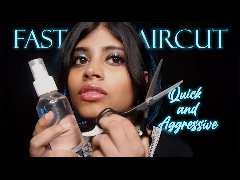 ASMR Indian Girl Gives Haircut in Less Than 5 Minutes | Personal Attention, Roleplay | Indian ASMR
