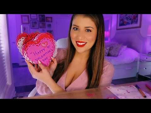 ASMR // Making Valentine's Day Cards For My Subscriber Friends ❤️