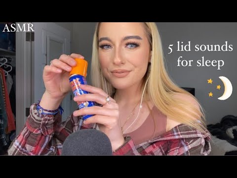 ASMR | 5 different lid sounds for sleep