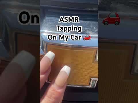 ASMR Tapping with long acrylic nails on my car #asmr