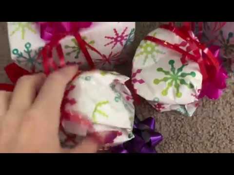 ASMR | tapping and scratching on christmas decorations | no talking