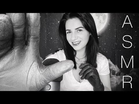 ASMR | 100% Leather Glove Sounds 🖤🤍 (Hand Movements, Mic Blowing, Mouth Sounds & Whispering)