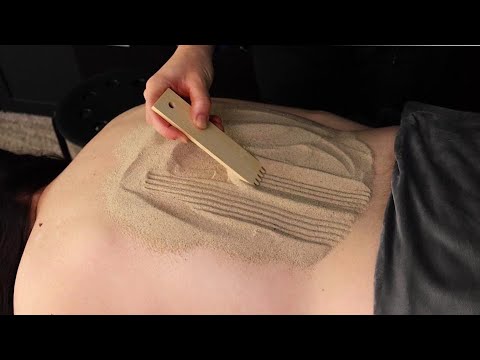[ASMR] Super SATISFYING Soft Sand Back Scratching Massage