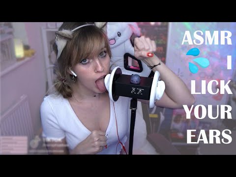 Catgirl licks and eats your ears (shyphoebe ASMR)