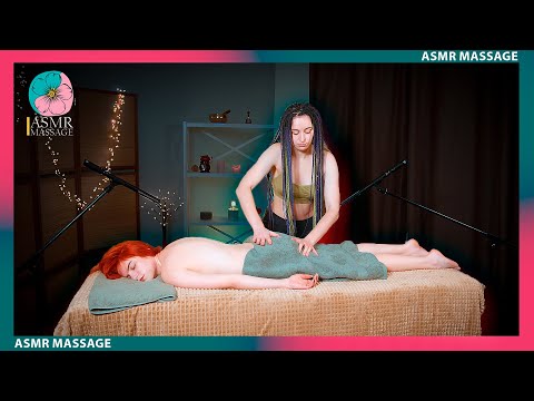 Video only USA 🇺🇸 Anna with the Fresh Braids Giving ASMR Back Rub to Ginger Nikki🧡
