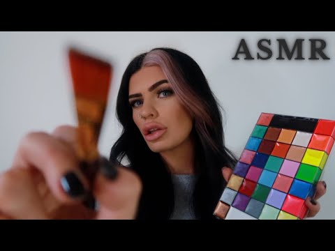 ASMR Painting Your Face In Art Class  🎨 (you're my canvas - personal attention roleplay)