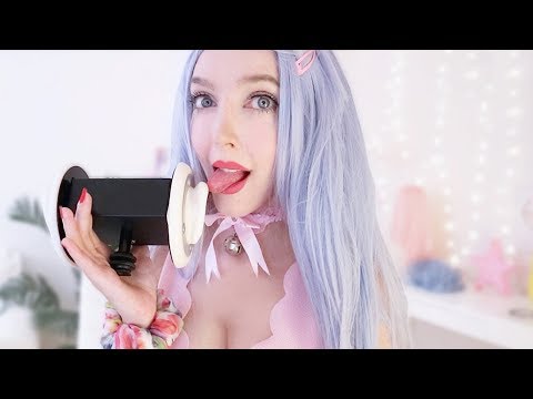 ASMR Ear Licking, Ear Eating + Intense Mouth Sounds 👅Ear to Ear Tingles