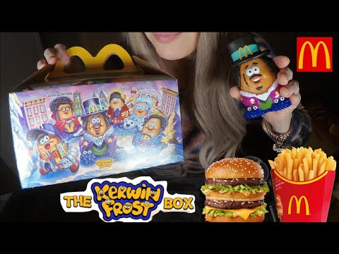 ASMR McDonald's Big Mac ADULT HAPPY MEAL | McNugget Buddies Kerwin Frost | Whispered Mukbang