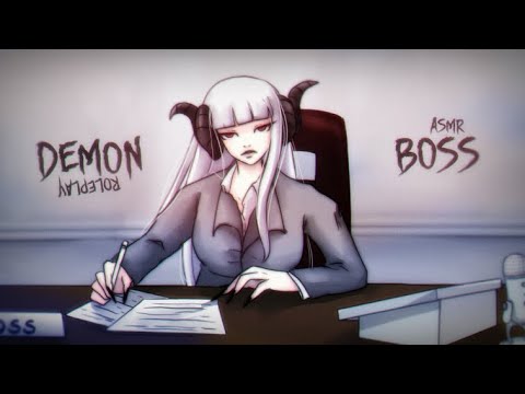 Your Demon Boss Needs To See You In Her Office ASMR Roleplay (NO DEATH)