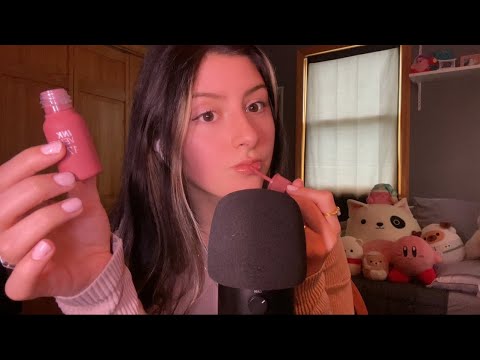 ASMR cozy chill get ready with me! ❄️ (makeup, tapping, rambles)