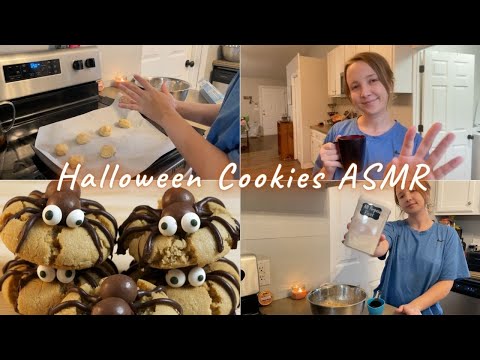 ASMR| Baking Halloween Themed Cookies ✨tingly voiceover✨