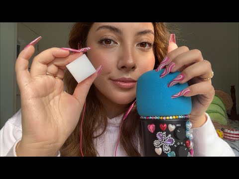 ASMR Cassidy Fox’s Custom Video 💗 ~mic scratching, foam squares, m0uth sounds~ | Whispered