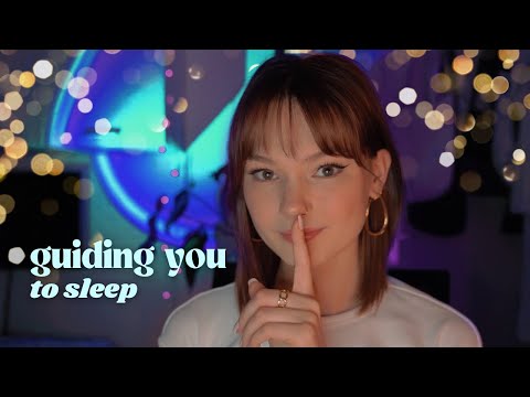 ASMR stress relief - guided sleep meditation (bodyscan, visualization, whispered)