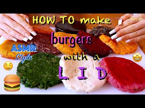 🍔 HOW TO make BURGERS with a LID 🍔  🤤 Cooking sounds ASMR!  🎧 So oddly satisfying 👩🏻‍🍳