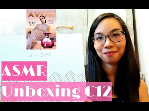 ASMR: Avon Campaign 12 Unboxing (Soft Speaking + Fast Tapping)