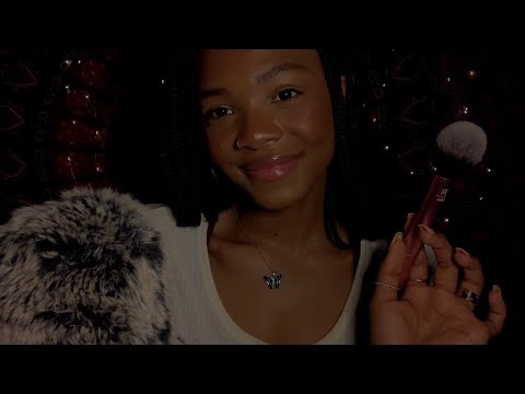 ASMR Repeating My Intro (except it’s just “hello, hello, hello”) + camera brushing + looped