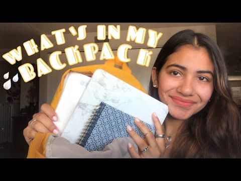 WHAT’S IN MY BACKPACK | FRESHMAN YEAR OF COLLEGE ✏️📒