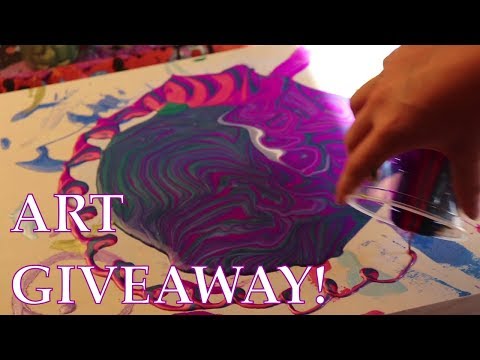 ASMR 🎨 Paint Peeling & Art Giveaway 🎁