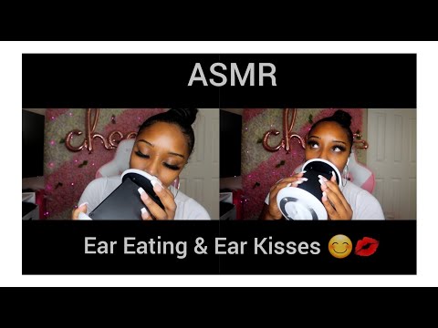 [ASMR] Satisfying Ear Eating & Ear Kisses Up Close 😊💗 (NO TALKING)