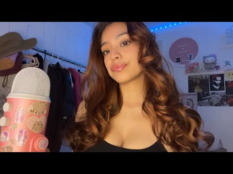 ASMR whisper ramble, tapping, hand flutters💖