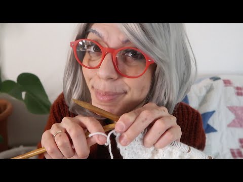 ASMR | Nonna Knits You A Scarf! 🧣(Heavy Italian Accent, Knitting Sounds)