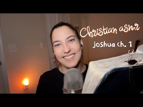 Christian ASMR 🌸 Be Strong & Courageous •Joshua 1• Whisper #christianasmr #bibleasmr