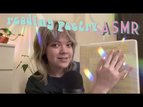 ASMR reading my poetry/writing ✍🏼 🤍 (a rough draft, and a final piece) creative writing ramble
