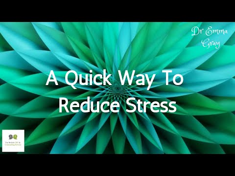 How To Stop Stress in 30 Seconds