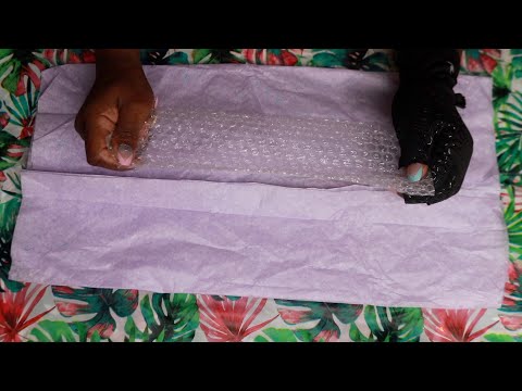 Gifting Tissue Paper & Bubble Wrap Sounds ASMR Gobstoppers Eating