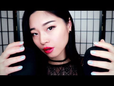 ASMR Deep Mouth Sounds and Bassy Ear Touching