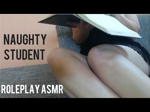 Learn with me, different poses, short dress, asmr, naughty student, tease