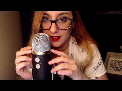 ASMR Close-up Whisper Ramble with some triggers added in
