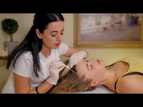 ASMR Scalp Exam & Hair Pulling, Brushing, Sectioning - Real Person ASMR Soft Spoken for Relaxation