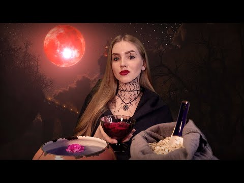 ASMR Blood moon. Meeting a witch in the woods • АСМР Кровавая луна. Встреча с ведьмой в лесу