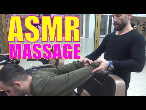 ASMR BARBER MASSAGE + NECK CRACK + head, back, ear, face, wire, neck, sleep, energy massage therapy