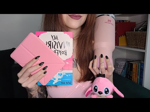 fast & slow tapping on pink items only 🌸 asmr