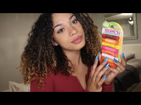 ASMR l Trying on Flavoured Chapstick, Mouth Sounds, & Kisses